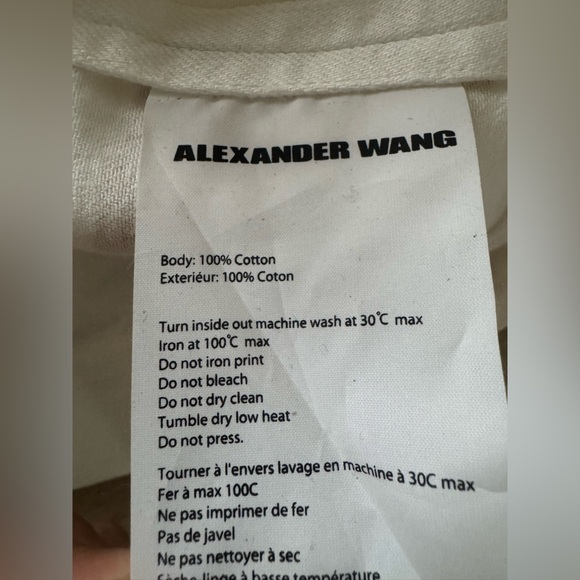 Alexander Wang White metallic Paint Splatter Denim Jacket 4 - Picture 11 of 11